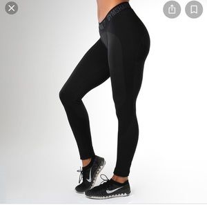 Gymshark Black/Black Marl Flex Leggings